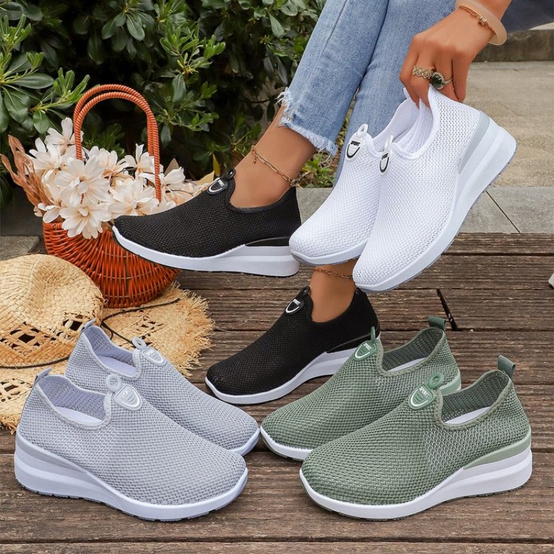 Mesh Trainer Breathable - Damen Casual Mesh Sneakers Slip-on Atmungsaktive