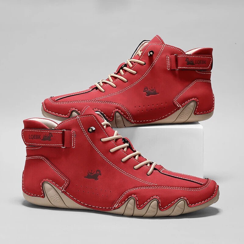 Men Shoes Everyday - Leder-Freizeitschuhe Sneaker für Herren Modische Outdoor-Wanderschuhe